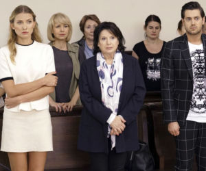 Barwy szczęścia odc. 1967. Zosia (Joanna Moro), Elżbieta (Marzena Trybała), Ernest (Krystian Kukułka), Alicja Umińska (Monika Dryl)