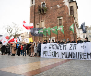 Sobotnie manifestacja na Rynku Głównym