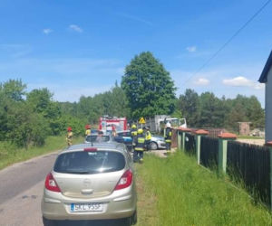 Wypadek ciężarówki w gminie Wręczyca Wielka