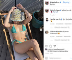 Julia Wieniawa łapie słońce na tarasie za 500 tys.zł.
