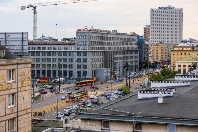 Palma na rondzie de Gaulle'a w Warszawie