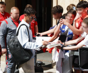 Robert Lewandowski na zgrupowaniu kadry we Wrocławiu