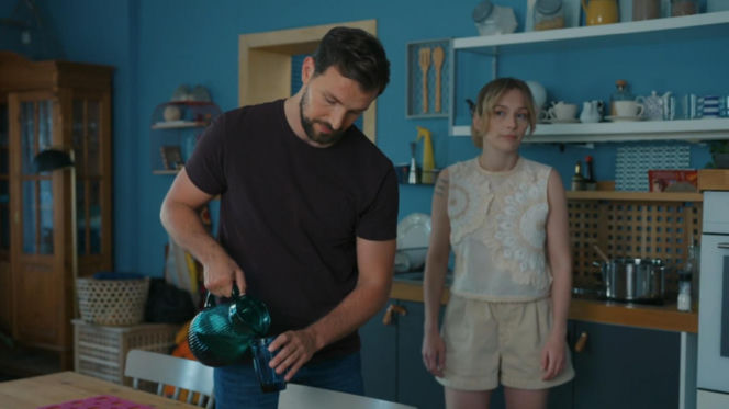 Barwy szczęścia odc. 3276. Marcin Kodur (Oskar Stoczyński), Renata (Anna Mrozowska)