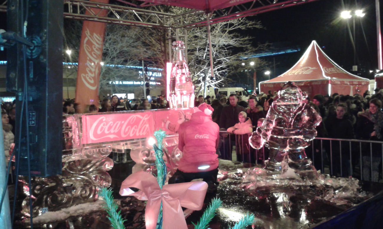Świąteczne ciężarówki Coca - Coli we Wrocławiu