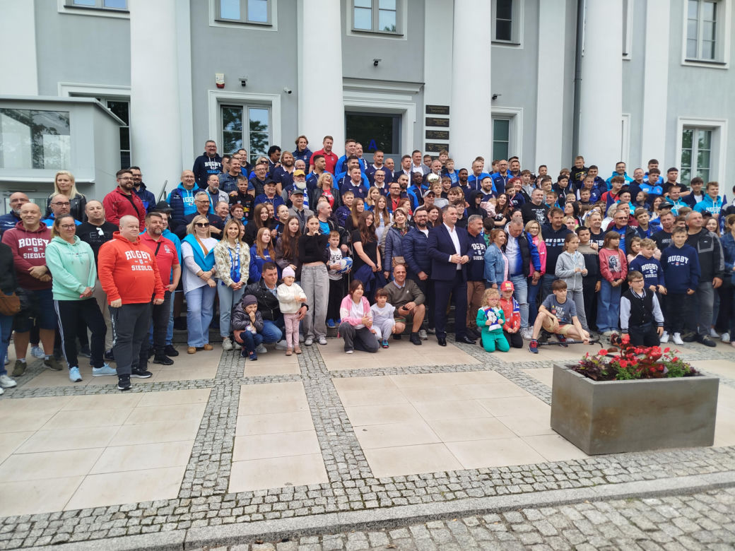 Społeczność sportowców i kibiców rugby z Siedlec uczciła największy z dotychczasowych sukcesów w historii klubu