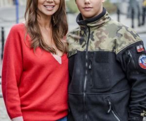 Edyta Górniak z synem Allanem w 2018 roku