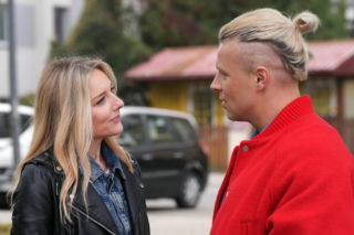 Barwy szczęścia, odc. 3343. Patryk (Konrad Skolimowski), Grażyna (Kinga Suchan)