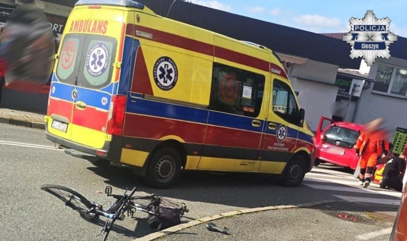 Tragiczny wypadek w Cieszynie. Nie żyje 86-letni rowerzysta