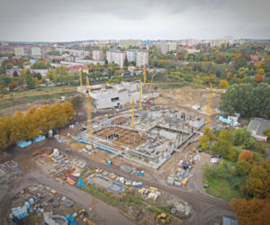 Budowa Fabryki Wody - październik 2020