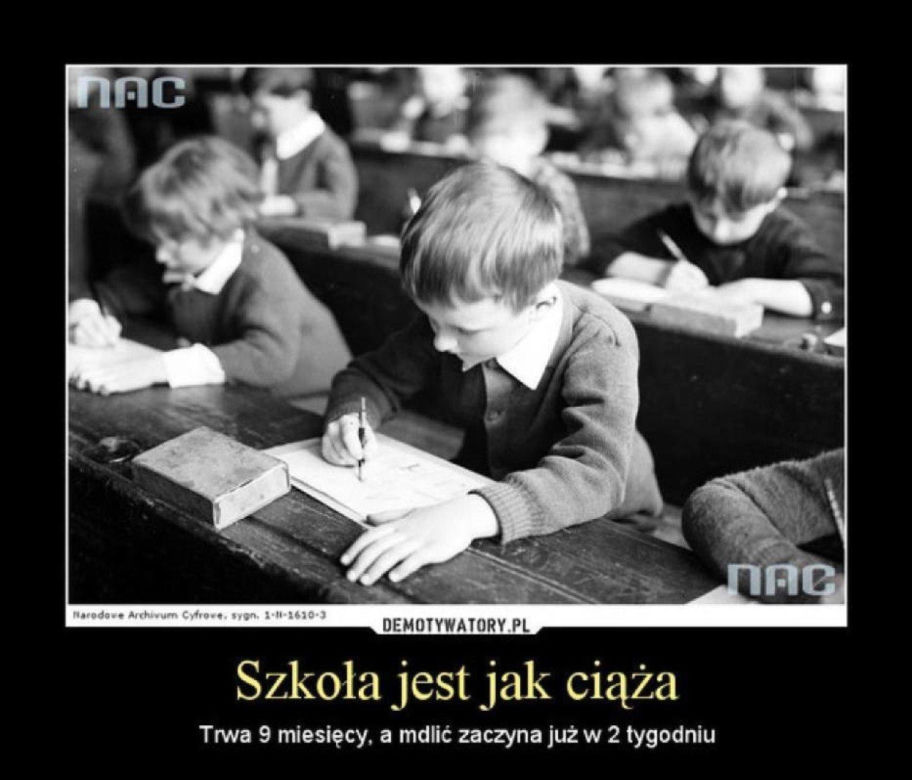 Memy na początek roku szkolnego 2023/24. Uczniowie śmieją się z powrotu do szkół