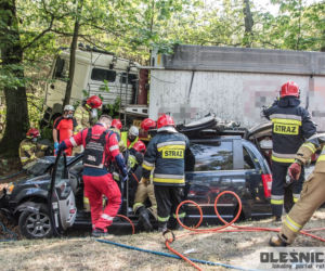 Groźny wypadek pod Oleśnicą