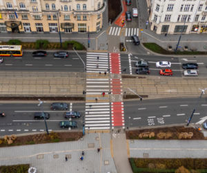 Nowe Centrum Warszawy zimą