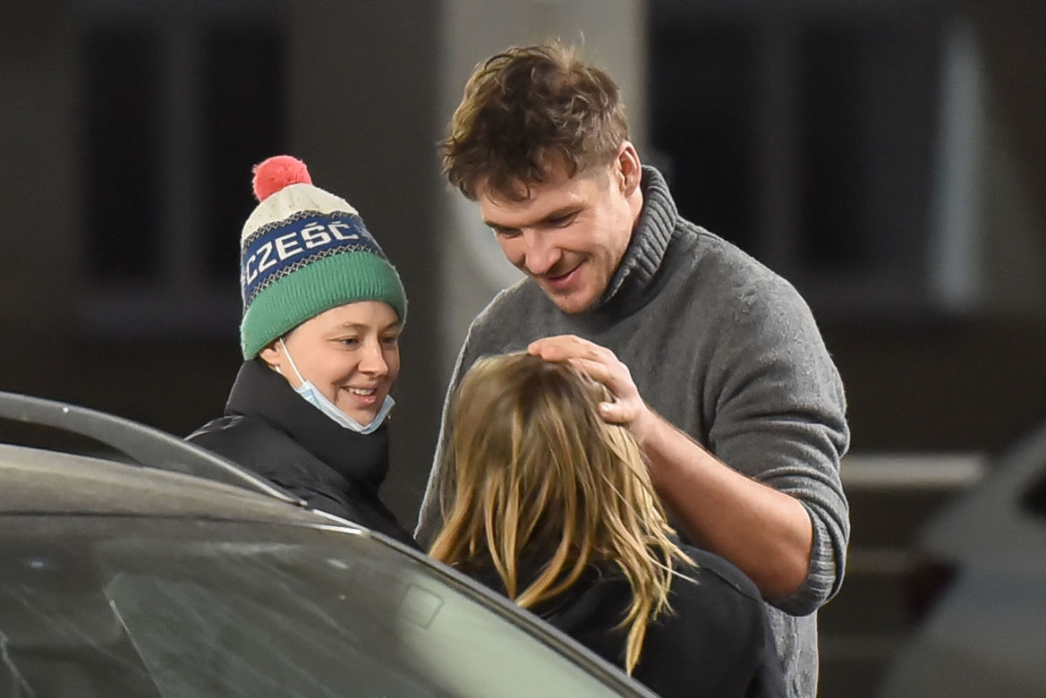 Mikołaj Roznerski z Martą Juras i synem