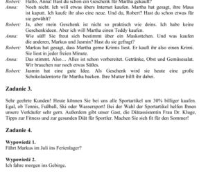 EGZAMIN GIMNAZJALNY 2014 NIEMIECKI: ARKUSZE, ODPOWIEDZI, ROZWIĄZANIA