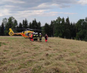 SZOKUJĄCY wypadek w Łososinie Dolnej. Paralotniarz spadł na ziemię z dużej wysokości 