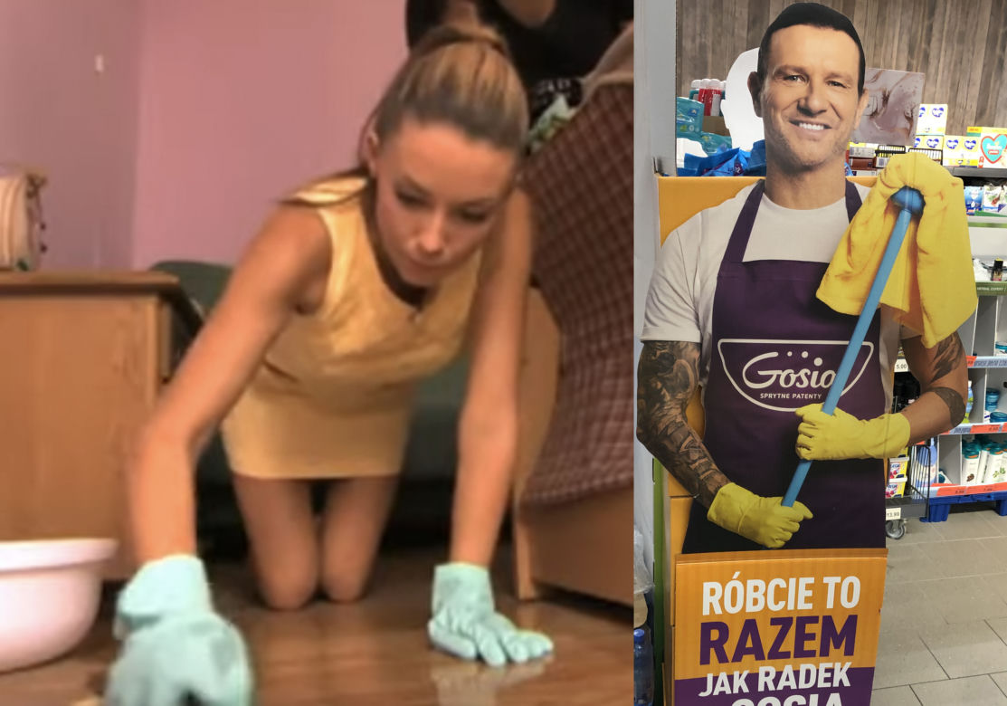 Radek reklamuje szmatki Gosi