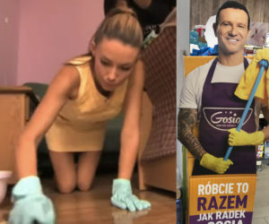 Radek reklamuje szmatki Gosi