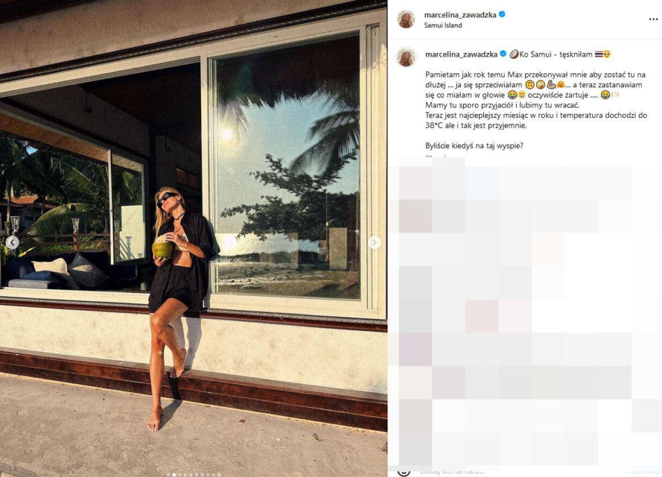 Marcelina uciekła z Polski przed chłodem