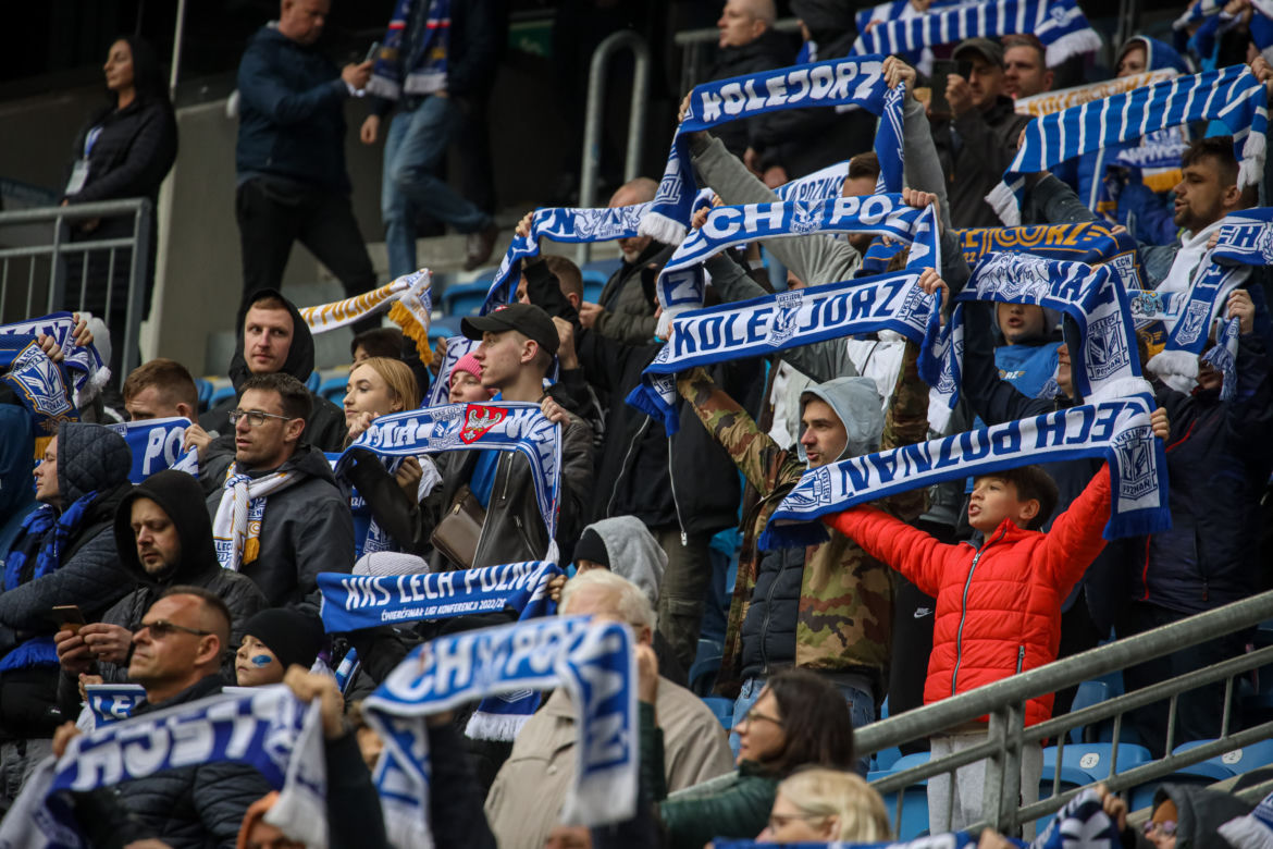 Lech Poznań - Cracovia. Tak bawili się kibice przy Bułgarskiej