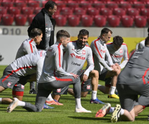 Trening reprezentacji Polski przed meczem ze Szwecją