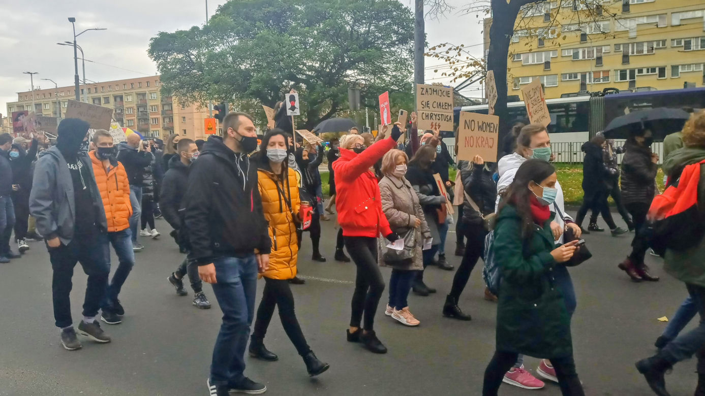 Protest kobiet w Szczecinie - 28.10.2020
