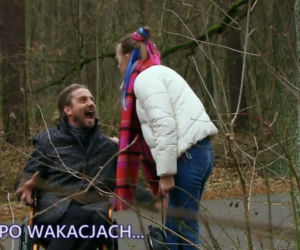 Na Wspólnej po wakacjach 2020. Daria (Patrycja Topajew), Adam (Marcin Rogacewicz)
