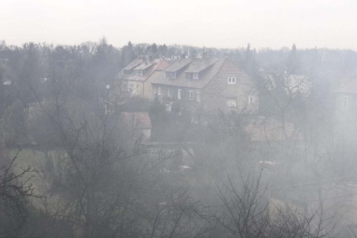 Pożar na wrocławskim Sępolnie we Wrocławiu 
