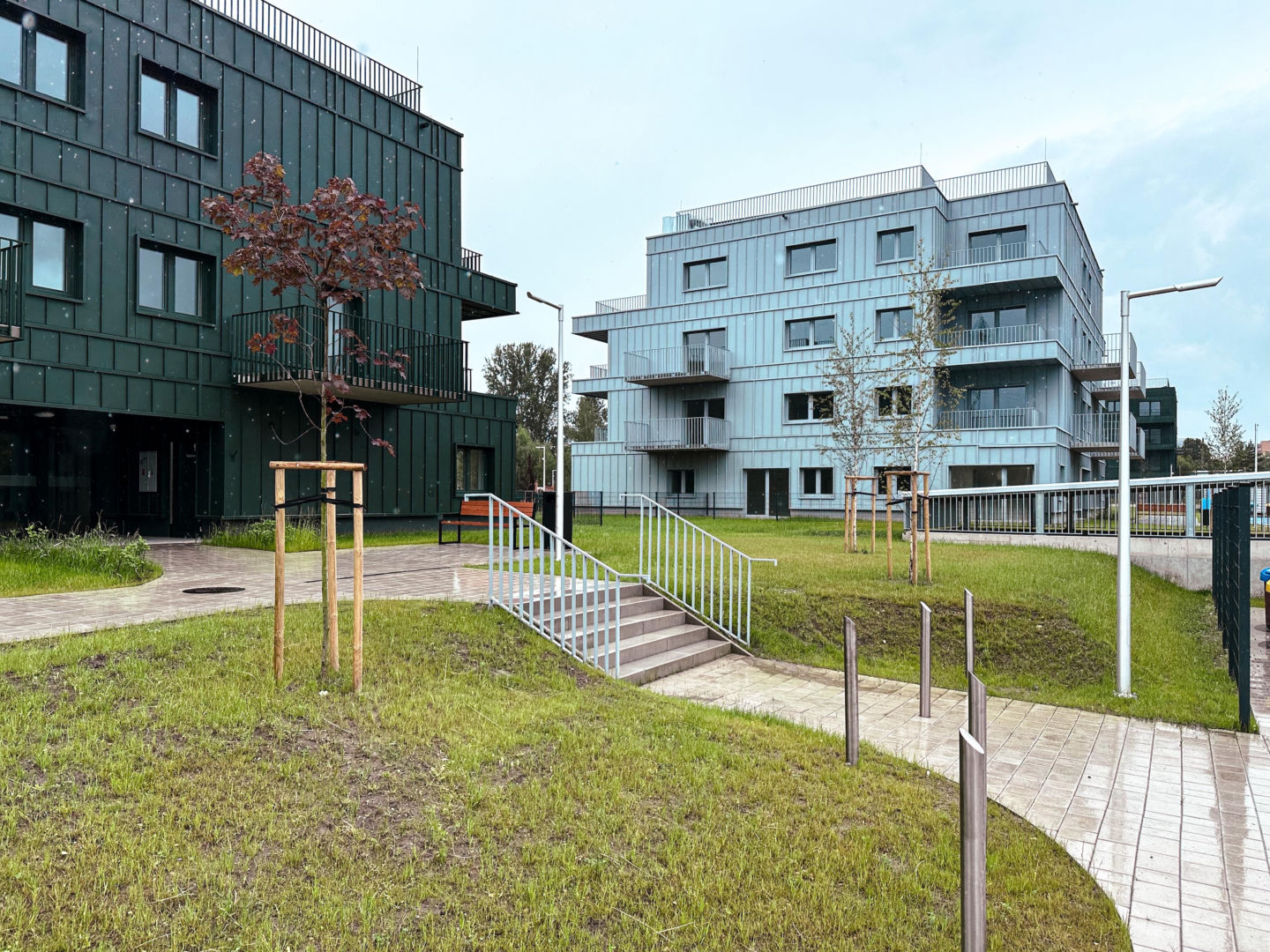 Budynki TBS w Katowicach przy Kosmicznej z 2026. Projekt: Kinga Bączyk i Magdalena Orzeł-Rurańska, pracownia K3Xmore