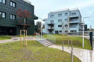 Budynki TBS w Katowicach przy Kosmicznej z 2026. Projekt: Kinga Bączyk i Magdalena Orzeł-Rurańska, pracownia K3Xmore
