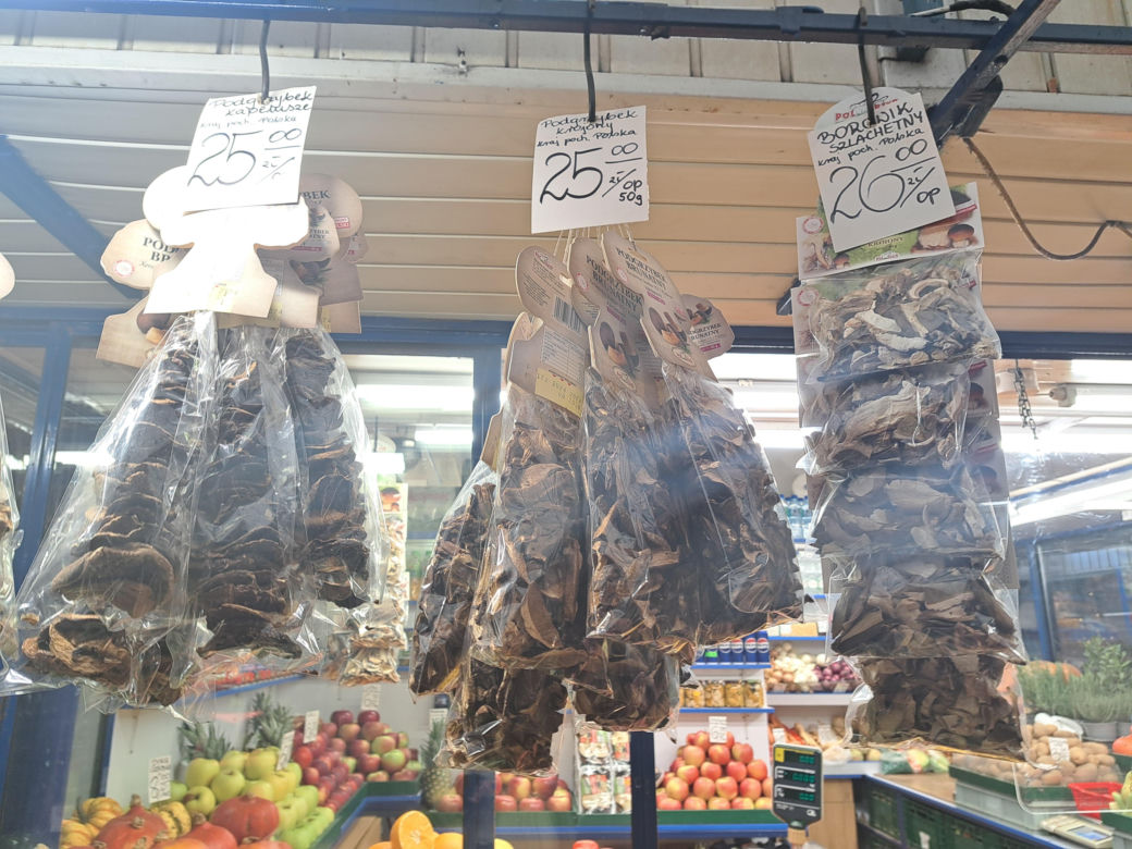 Ceny suszonych grzybów w Krakowie