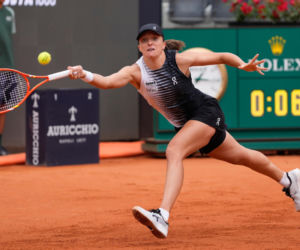 Iga Świątek na ostatnim treningu przez III rundą Roland Garros