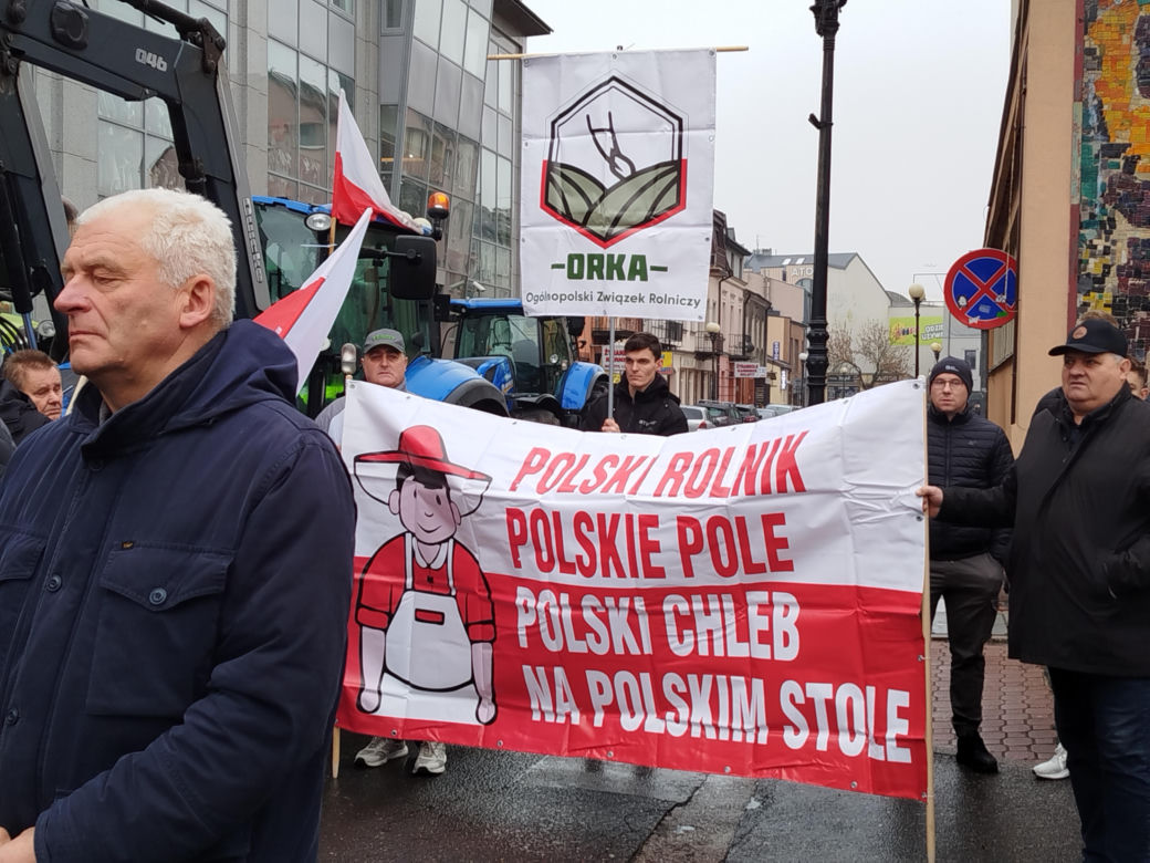 Rolnicy z regionu Siedleckiego protestowali w Siedlcach