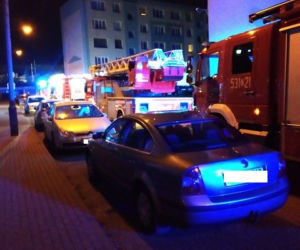 Pożar na osiedlu Kopernika w Stargardzie