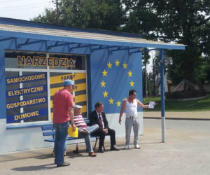Ranczo 9 sezon za kulisami. Solejuk (Sylwester Maciejewski), Hadziuk (Bogdan Kalus), Pietrek (Piotr Pręgowski)