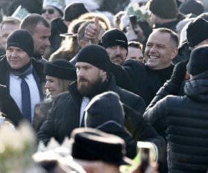 Karol i Marta Nawroccy na Orszaku Trzech Króli