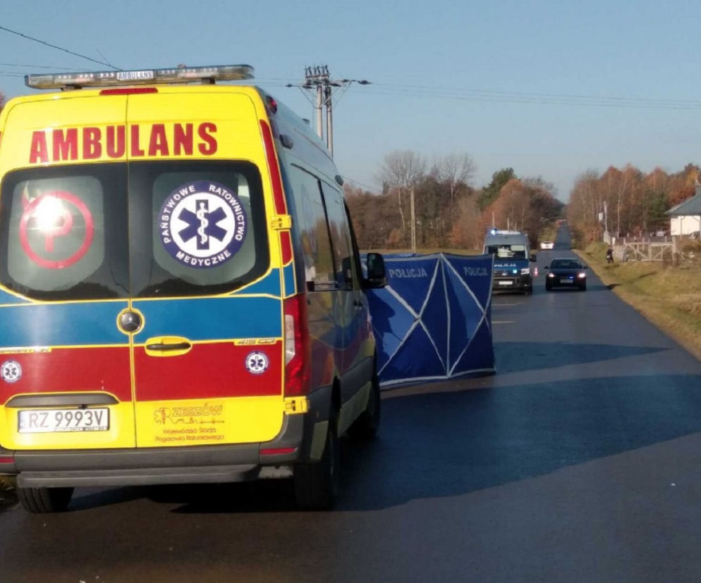 Tragiczny wypadek w Budach Głogowskich. Zginął 49-letni rowerzysta 