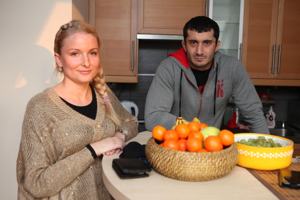 Mamed Chalidow z żoną Ewą