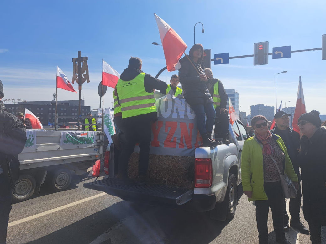 Protest rolników w Krakowie. 20.03.2024