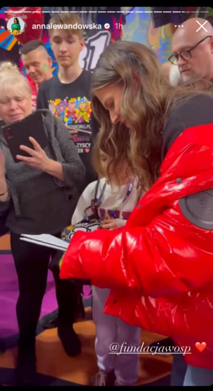 Anna Lewandowska na finale WOŚP 2023
