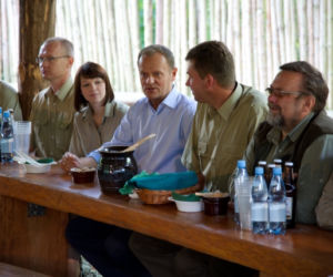 Donald Tusk w Bieszczadach