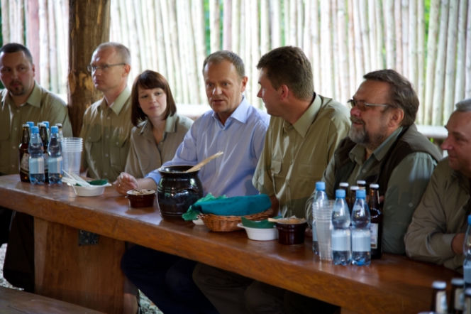 Donald Tusk w Bieszczadach