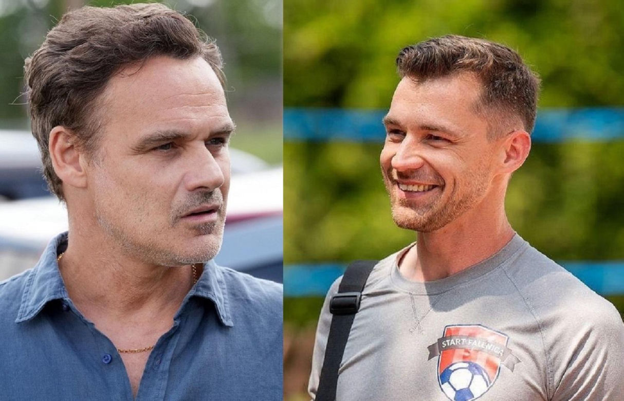 Barwy szczęścia, odcinek 3172. Karol Czubak (Jan Wieczorkowski), Darek (Andrzej Niemyt)