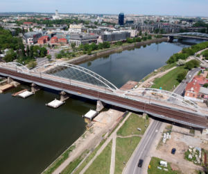 Nowy most na Wiśle w Krakowie