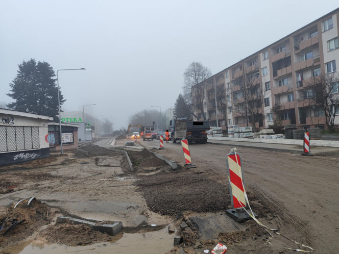 Rozbudowa odcinka ul. Chrobrego potrwa dłużej niż planowano