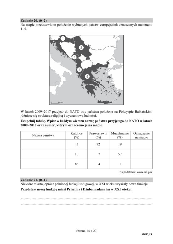 Matura 2020: Geografia. ARKUSZ CKE z geografii odpowiedzi z egzaminu 19.06.2020