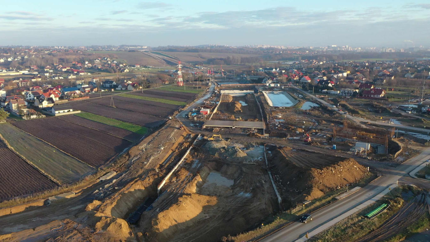 Północna obwodnica Krakowa. Sprawdzamy postępy prac (STYCZEŃ)