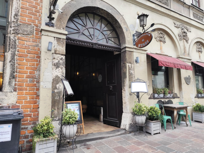 Słynna "Jadłodajnia u Stasi" przy ul. Mikołajskiej 12 w Krakowie