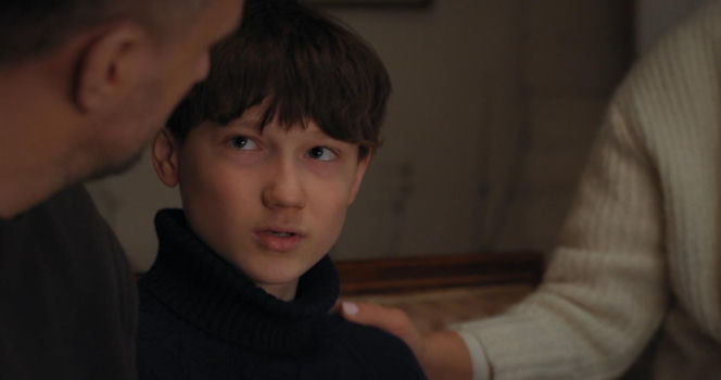 M jak miłość odc. 1931. Bartek (Arkadiusz Smoleński), Franek (Jarosław Śmigielski), Dorota (Iwona Rejzner)