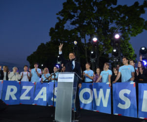 Wybory 2020. Wieczór wyborczy Rafała Trzaskowskiego