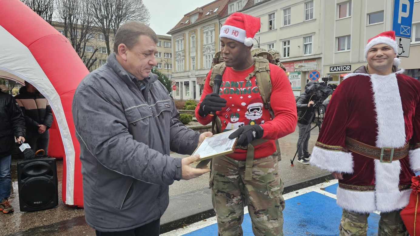 Marsz żołnierzy US ARMY w Drawsku Pomorskim 
